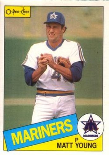 #136 Matt Young - Seattle Mariners - 1985 O-Pee-Chee Baseball