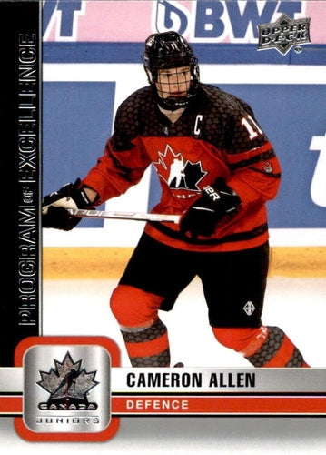 #136 Cameron Allen - Canada - 2023 Upper Deck Team Canada Juniors Hockey