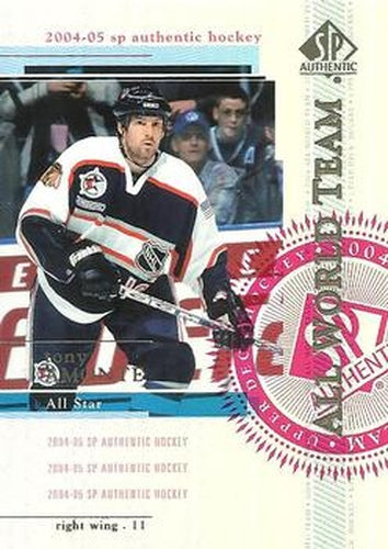 #136 Tony Amonte - Philadelphia Flyers - 2004-05 SP Authentic Hockey