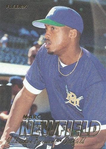 #136 Marc Newfield - Milwaukee Brewers - 1997 Fleer Baseball