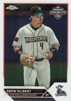 #PDC-136 Drew Gilbert - Fayetteville Woodpeckers - 2023 Topps Pro Debut - Chrome Baseball