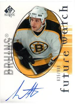 #136 Andrew Alberts - Boston Bruins - 2005-06 SP Authentic Hockey