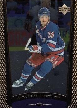 #136 Niklas Sundstrom - New York Rangers - 1998-99 Upper Deck Gold Reserve Hockey
