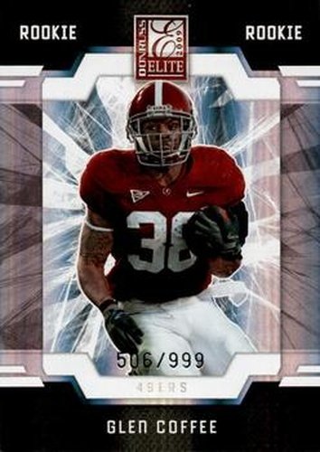 #136 Glen Coffee - San Francisco 49ers - 2009 Donruss Elite Football
