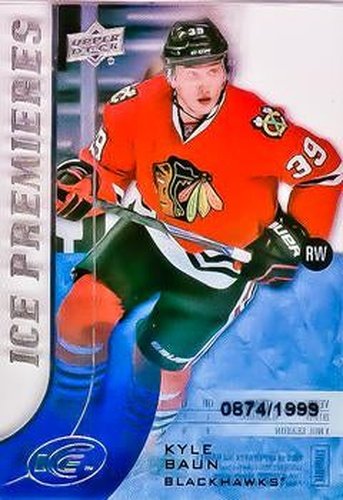 #136 - Kyle Baun - Chicago Blackhawks - 2015-16 Upper Deck Ice Hockey