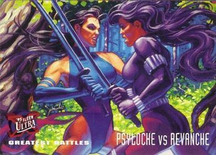 #136 Psylocke vs. Revanche - 1995 Fleer Ultra X-Men