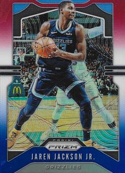 #136 Jaren Jackson Jr. - Memphis Grizzlies - 2019-20 Panini Prizm - Prizms Red White and Blue Basketball