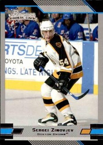 #136 Sergei Zinovjev - Boston Bruins - 2003-04 Bowman Draft Picks and Prospects Hockey