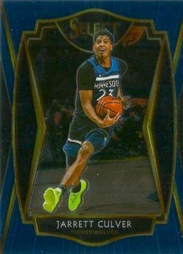 #136 Jarrett Culver - Minnesota Timberwolves - 2020-21 Panini Select - Blue Basketball