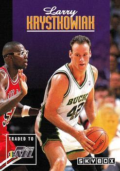 #136 Larry Krystkowiak - Utah Jazz - 1992-93 SkyBox Basketball