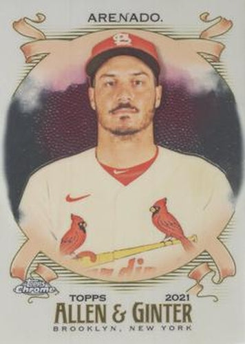 #136 Nolan Arenado - St. Louis Cardinals - 2021 Topps Allen & Ginter Chrome Baseball