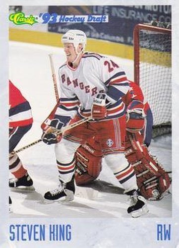 #136 Steven King - Binghamton Rangers - 1993 Classic '93 Hockey Draft Hockey