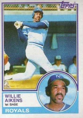 #136 Willie Aikens - Kansas City Royals - 1983 Topps Baseball