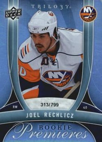 #136 Joel Rechlicz - New York Islanders - 2009-10 Upper Deck Trilogy Hockey