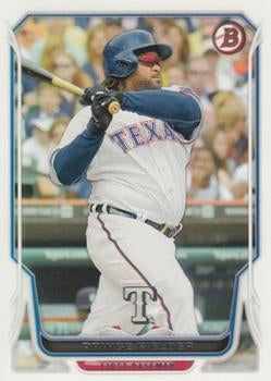 #136 Prince Fielder - Texas Rangers - 2014 Bowman Baseball