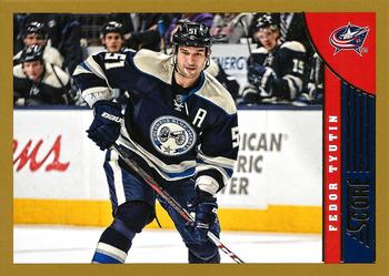#136 Fedor Tyutin - Columbus Blue Jackets - 2013-14 Score - Gold Hockey