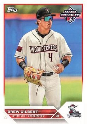 #PD-136 Drew Gilbert - Fayetteville Woodpeckers - 2023 Topps Pro Debut Baseball