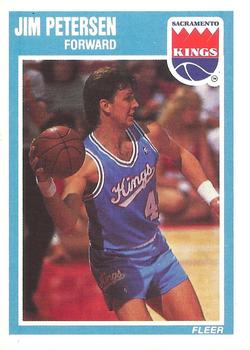 #136 Jim Petersen - Sacramento Kings - 1989-90 Fleer Basketball