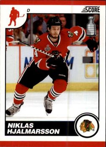 #136 Niklas Hjalmarsson - Chicago Blackhawks - 2010-11 Score Hockey