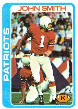 #136 John Smith - New England Patriots - 1978 Topps Football