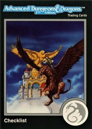 #136 Checklist 3 - 79-137 - 1991 TSR Advanced Dungeons & Dragons - Silver