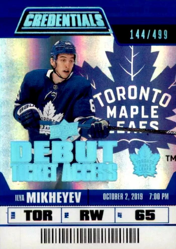 #137 Ilya Mikheyev - Toronto Maple Leafs - 2019-20 Upper Deck Credentials Hockey