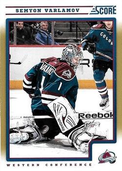 #137 Semyon Varlamov - Colorado Avalanche - 2012-13 Score - Gold Rush Hockey