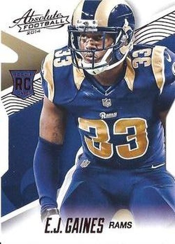 #137 E.J. Gaines - St. Louis Rams - 2014 Panini Absolute - Red Football