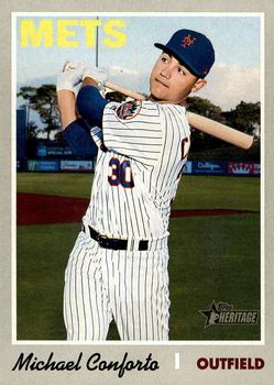 #137 Michael Conforto - Cleveland Indians - 2019 Topps Heritage Baseball