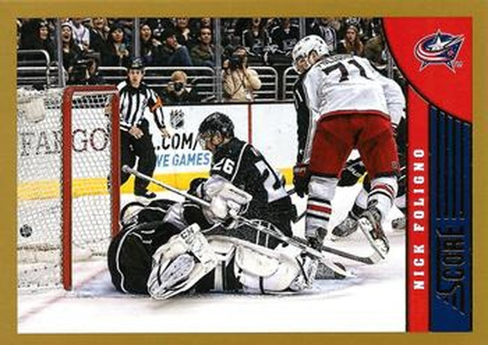 #137 Nick Foligno - Columbus Blue Jackets - 2013-14 Score - Gold Hockey