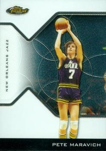 #137 Pete Maravich - New Orleans Jazz - 2004-05 Finest Basketball