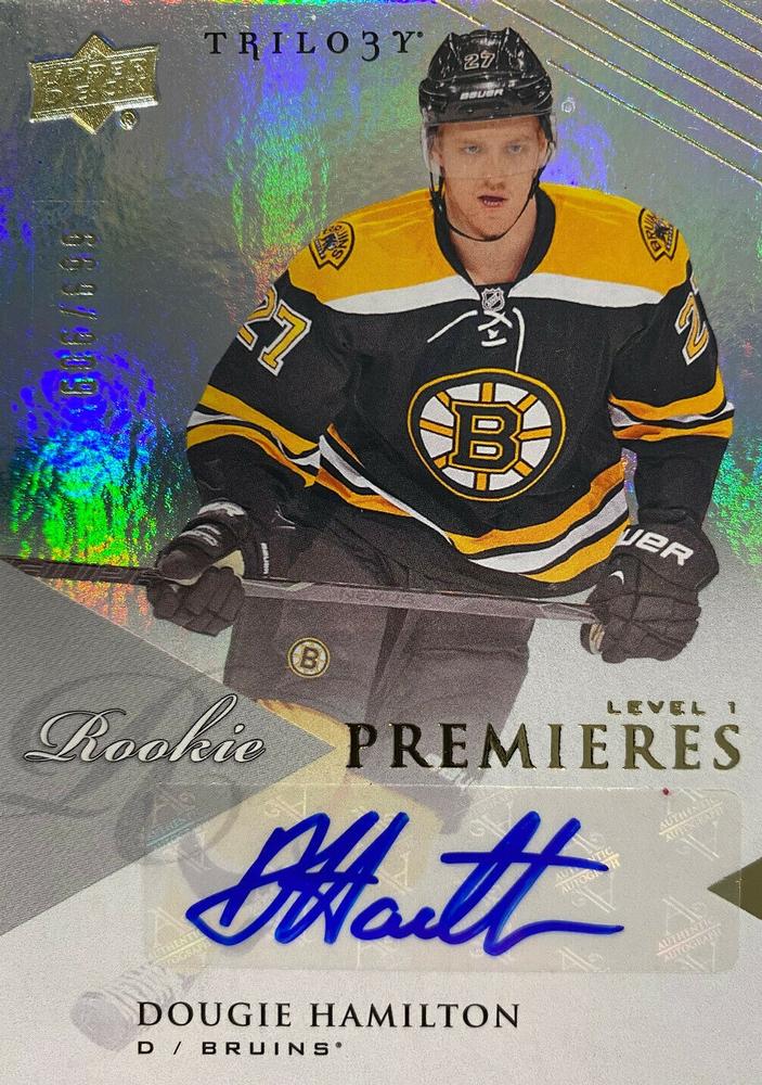 #137 Dougie Hamilton - Boston Bruins - 2013-14 Upper Deck Trilogy Hockey