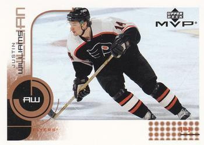 #137 Justin Williams - Philadelphia Flyers - 2002-03 Upper Deck MVP Hockey
