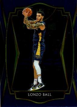 #137 Lonzo Ball - New Orleans Pelicans - 2020-21 Panini Select - Blue Basketball