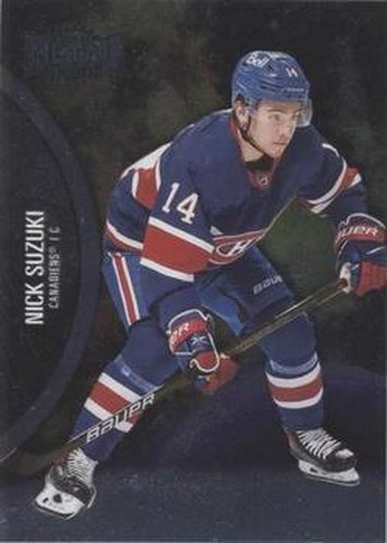#137 Nick Suzuki - Montreal Canadiens - 2021-22 Skybox Metal Universe Hockey