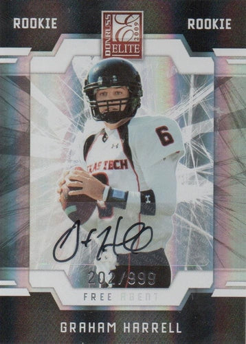 #137 Graham Harrell - Texas Tech Red Raiders - 2009 Donruss Elite Football