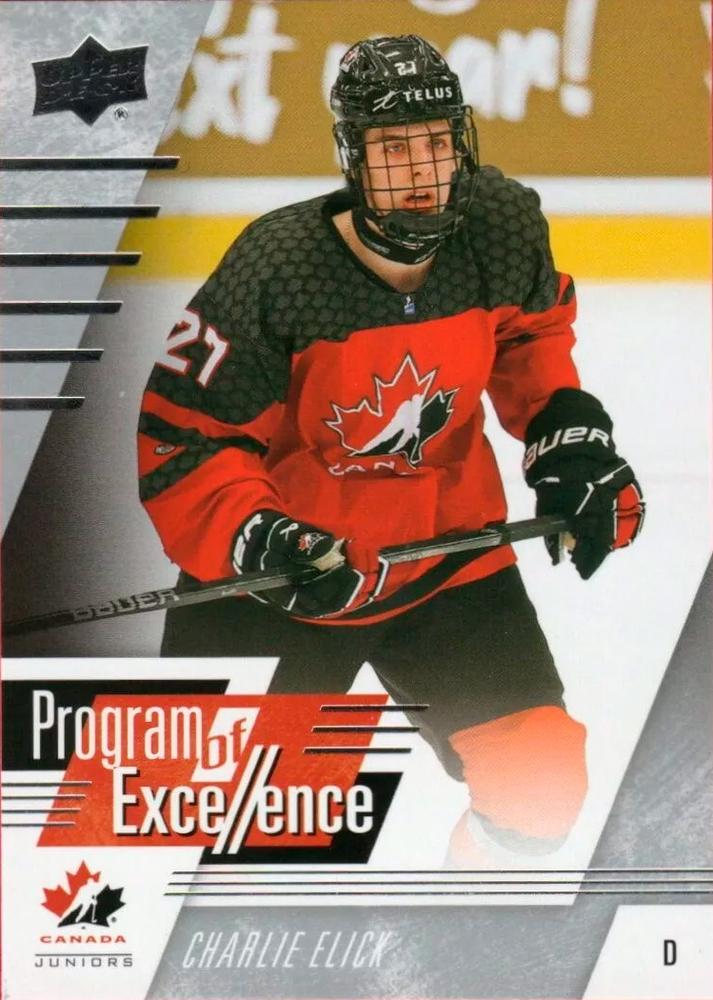 #137 Charlie Elick - Canada - 2024 Upper Deck Team Canada Juniors Hockey