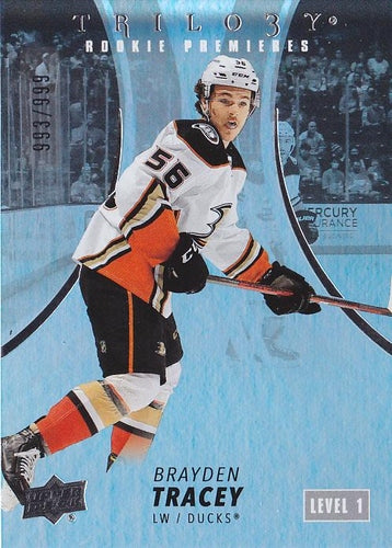 #137 Brayden Tracey - Anaheim Ducks - 2022-23 Upper Deck Trilogy Hockey