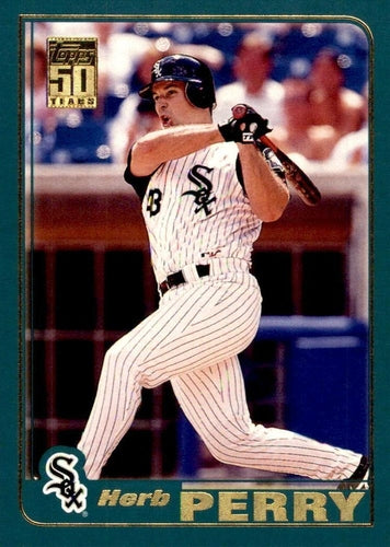 #137 Herb Perry - Chicago White Sox - 2001 Topps Baseball