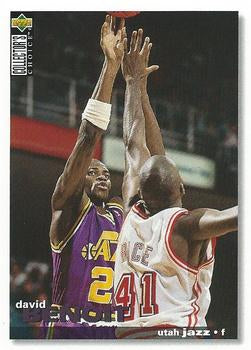 #137 David Benoit - Utah Jazz - 1995-96 Collector's Choice Basketball