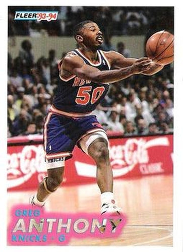 #137 Greg Anthony - New York Knicks - 1993-94 Fleer Basketball