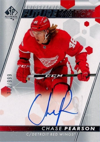 #137 Chase Pearson - Detroit Red Wings - 2022-23 SP Authentic Hockey