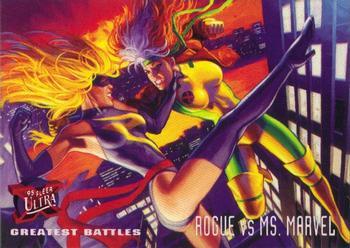#137 Rogue vs. Ms. Marvel - 1995 Fleer Ultra X-Men