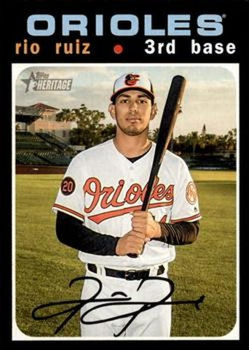 #137 Rio Ruiz - Baltimore Orioles - 2020 Topps Heritage Baseball