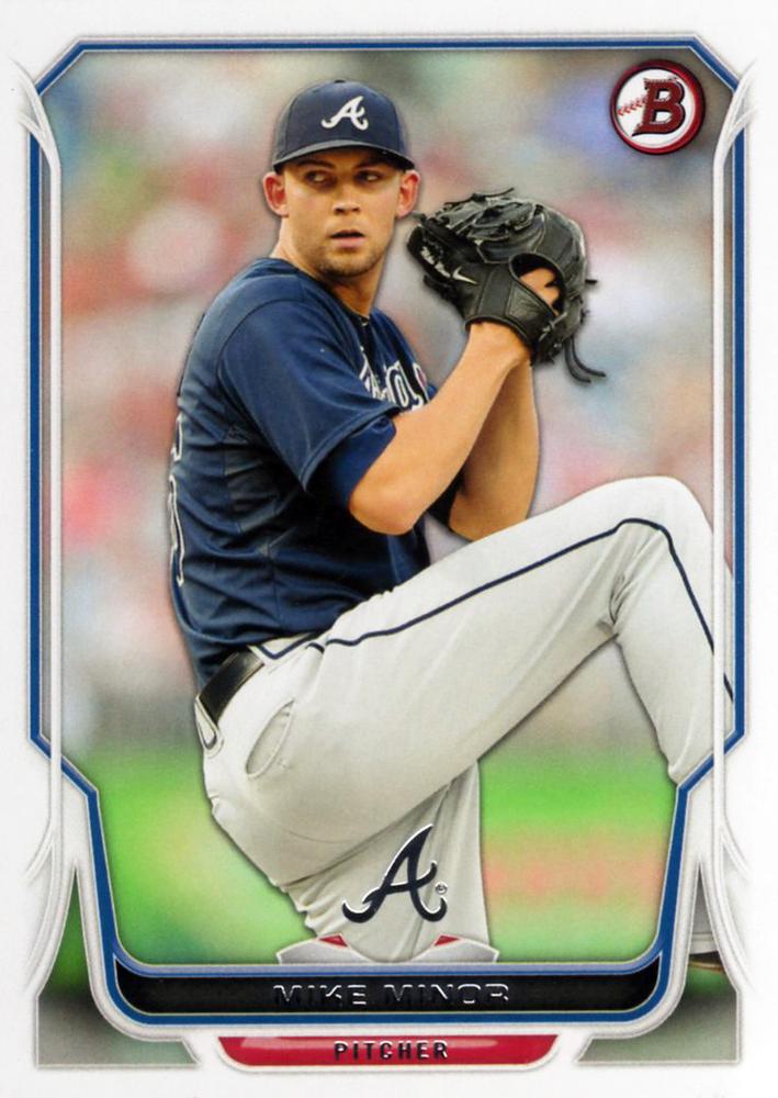 #137 Mike Minor - Atlanta Braves - 2014 Bowman Baseball