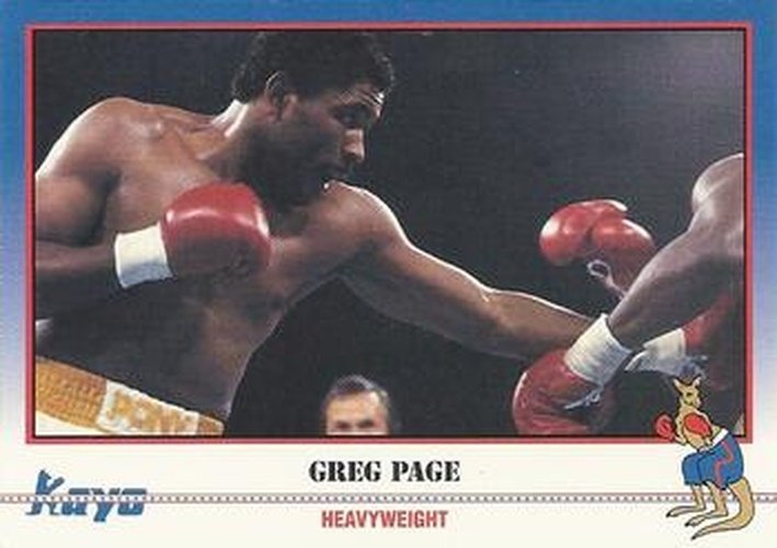 #138 Greg Page - 1991 Kayo Boxing