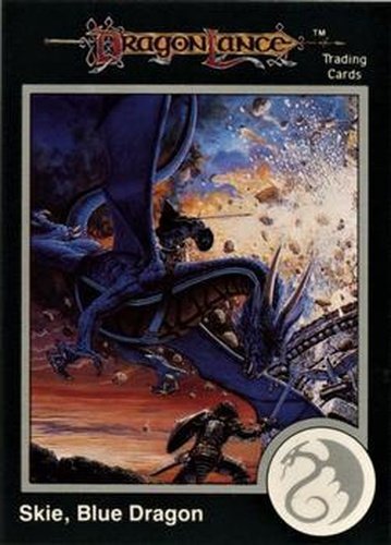 #138 Skie, Blue Dragon - 1991 TSR Advanced Dungeons & Dragons - Silver