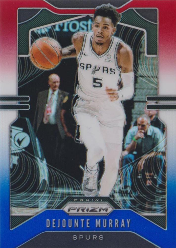 #138 Dejounte Murray - San Antonio Spurs - 2019-20 Panini Prizm - Prizms Red White and Blue Basketball