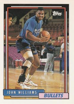 #138 John Williams - Washington Bullets - 1992-93 Topps Basketball