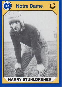 #138 Harry Stuhldreher - Notre Dame Fighting Irish - 1990 Collegiate Collection Notre Dame Football